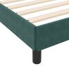 vidaXL Lit &agrave; ressorts avec matelas Vert fonc&eacute; 120 x 200 cm tissu