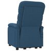 vidaXL Fauteuil de massage Bleu Tissu
