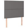 vidaXL Cadre de lit sans matelas gris 90x200 cm similicuir