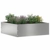 vidaXL Bordure de Pelouse Argent 40 x 40 x 13 cm Acier galvanis&eacute;