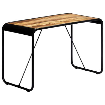 vidaXL Table à manger 118x60x76 cm Bois de manguier massif brut