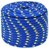 vidaXL Corde utilitaire polyvalente 12 mm 25 m Bleu PP
