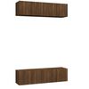 vidaXL Meubles TV muraux 4 pcs Ch&ecirc;ne brun 60x30x30cm Bois d'ing&eacute;nierie