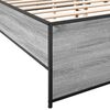 vidaXL Cadre de lit sans matelas sonoma gris 135x190 cm