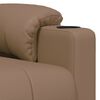 vidaXL Fauteuil de massage Cappuccino Similicuir