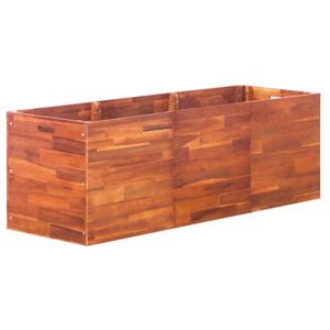 vidaXL Lit sur&eacute;lev&eacute; de jardin Bois d'acacia 150x50x50 cm