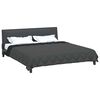 vidaXL Duvet d'&eacute;t&eacute; simple Noir et anthracite 220 x 240 cm Microfibre