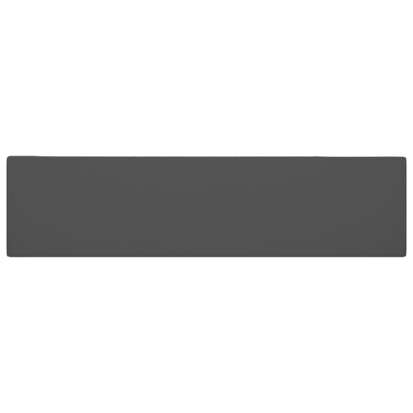 vidaXL Lavabo de salle de bain avec trop-plein C&eacute;ramique Gris fonc&eacute;