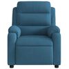 vidaXL Fauteuil inclinable bleu velours