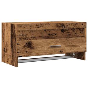 vidaXL Garde-robe vieux bois 70x32,5x35 cm bois d'ing&eacute;nierie