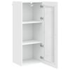 vidaXL Armoire de cuisine avec &eacute;tag&egrave;re Blanc brillant 40 x 31 x 100 cm
