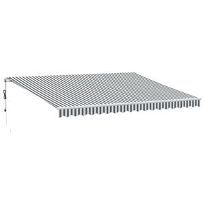 vidaXL Auvent r&eacute;tractable automatique anthracite et blanc 450x350 cm
