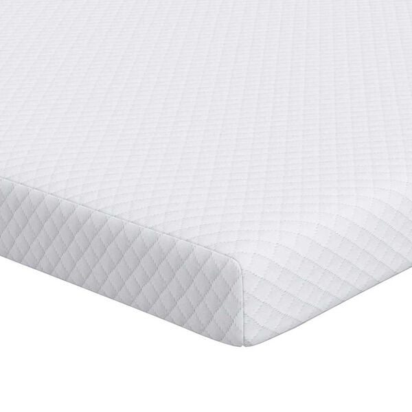 vidaXL Surmatelas Blanc 160 x 200 cm Tissu Jacquard