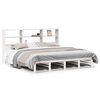 vidaXL Lit biblioth&egrave;que sans matelas blanc 180x200 cm bois massif