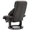 vidaXL Fauteuil TV avec repose-pied Gris Similicuir