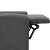 vidaXL Fauteuil &eacute;lectrique de massage Gris clair Tissu