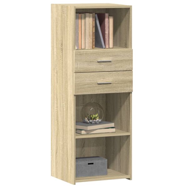 vidaXL Buffet haut ch&ecirc;ne sonoma 45x42,5x124 cm bois d'ing&eacute;nierie