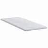 vidaXL Surmatelas Blanc 80 x 200 cm Tissu en Tricot