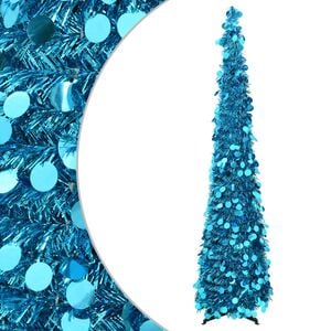 vidaXL Sapin de No&euml;l pop-up 120 cm PET Bleu