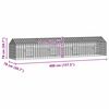 vidaXL Cage pour lapins Argent 400 x 78 x 78 cm Acier galvanis&eacute;