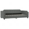 vidaXL Lit de repos sans matelas gris fonc&eacute; 90x190 cm tissu