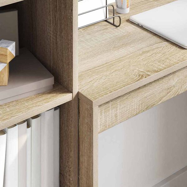 vidaXL Bureau avec tiroir 2 pcs Ch&ecirc;ne Sonoma