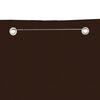 vidaXL &Eacute;cran de balcon Marron 80x240 cm Tissu Oxford