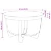 vidaXL Table basse bois de récupération massif 60x40 cm