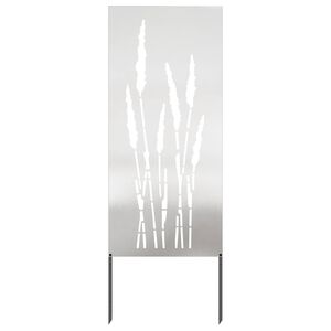 vidaXL &Eacute;cran de confidentialit&eacute; de jardin Floral Argent&eacute; 50 x 140 cm