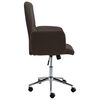 vidaXL Chaise de bureau Marron Tissu