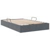 vidaXL Lit de Rangement avec matelas Gris fonc&eacute; 120 x 200 cm Velours