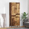 vidaXL Haut Armoire 2 pcs Bois Ancien Bois d'ing&eacute;nierie