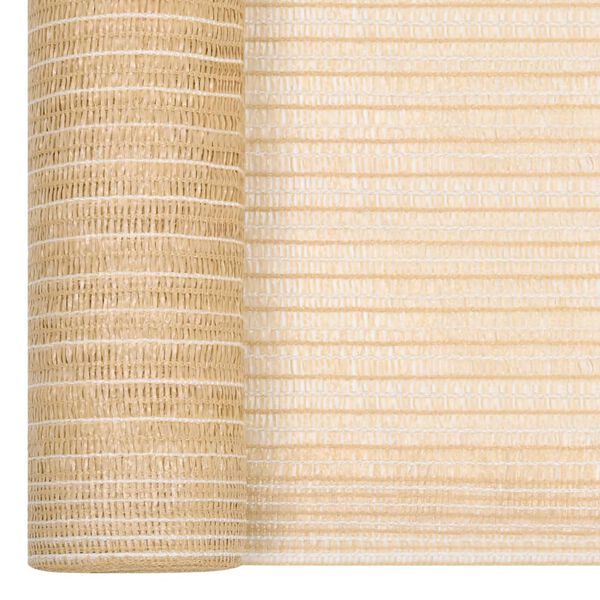 vidaXL Filet brise-vue Beige 1,8x10 m PEHD 75 g/m²