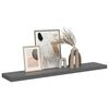 vidaXL &Eacute;tag&egrave;re murale flottante Gris brillant 120x23,5x3,8 cm MDF