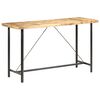 vidaXL Table de bar 180x70x107 cm Bois de manguier brut