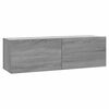 vidaXL Armoire murale TV Sonoma gris 100x30x30 cm Bois d'ing&eacute;nierie