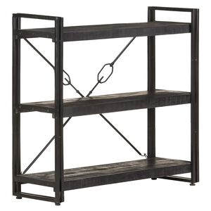 vidaXL Biblioth&egrave;que &agrave; 3 niveaux 90x30x80 cm Bois de manguier massif