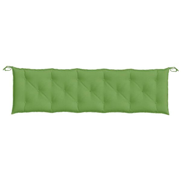 vidaXL Coussin de banc de jardin vert m&eacute;lang&eacute; 180x50x7 cm tissu