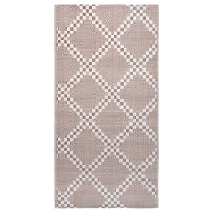 vidaXL Tapis d'ext&eacute;rieur ARAKIL marron 120x180 cm PP