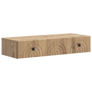 vidaXL Table d'appoint murale 87,5 x 34,5 x 17 cm Bois d'ing&eacute;nierie