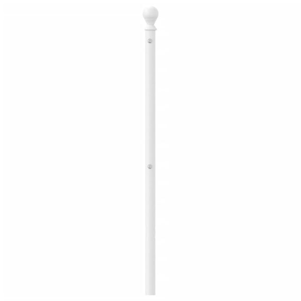 vidaXL T&ecirc;te de lit de remplacement m&eacute;tal blanc 160 cm