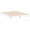 vidaXL Cadre de lit sans matelas blanc brillant 180x200 cm