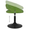 vidaXL Chaises pivotantes &agrave; manger lot de 2 Vert clair Velours