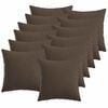 vidaXL Coussin de jet&eacute; 12 pc HEERLEN Taupe 40 x 40 cm Tissu