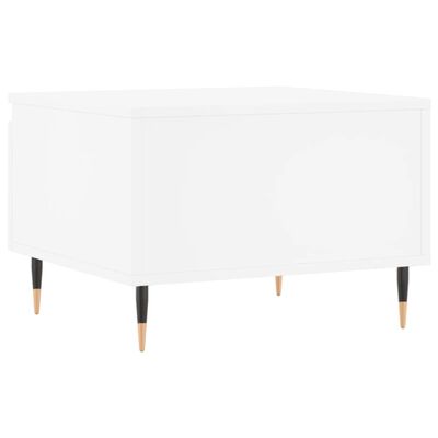 vidaXL Tables basses 2 pcs blanc 50x46x35 cm bois d'ingénierie