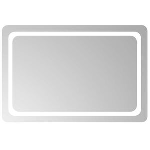 vidaXL Miroir de salle de bain LED Transparent 90 x 60 cm verre tremp&eacute;