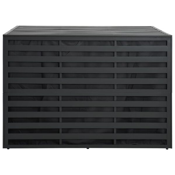 vidaXL Boîte de rangement de jardin Aluminium 150x100x100cm Anthracite