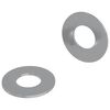 vidaXL Rondelles 2 pcs Argent&eacute; 16 x 16 x 1,5 cm Fer