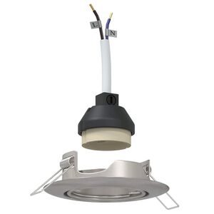 vidaXL Projecteur 6 pc Argent&eacute; 9 x 9 x 2,5 cm M&eacute;tal