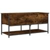 vidaXL Banc de rangement ch&ecirc;ne fum&eacute; 100x42,5x47 cm bois d'ing&eacute;nierie